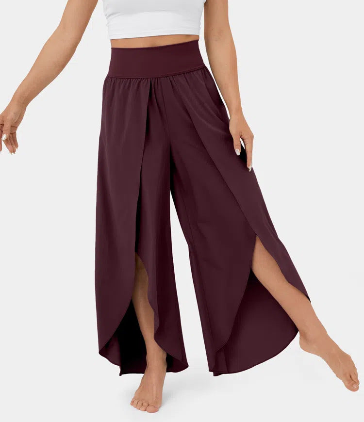 High Waist Wide Leg Trousers