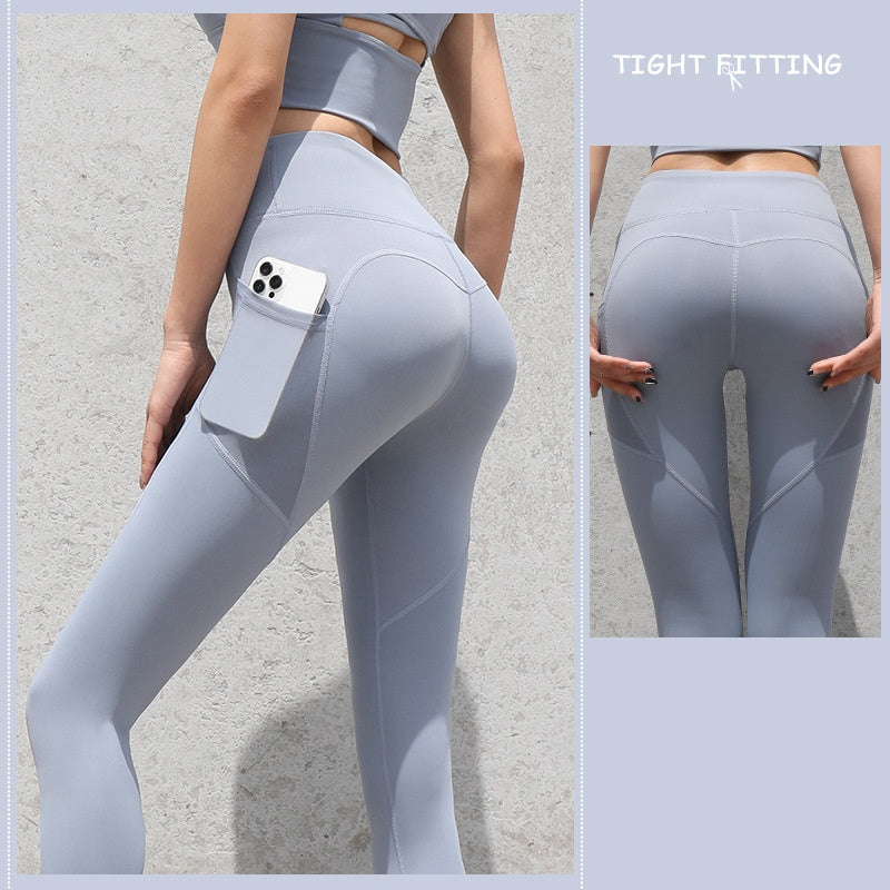 High Waist Pants Women Fitness