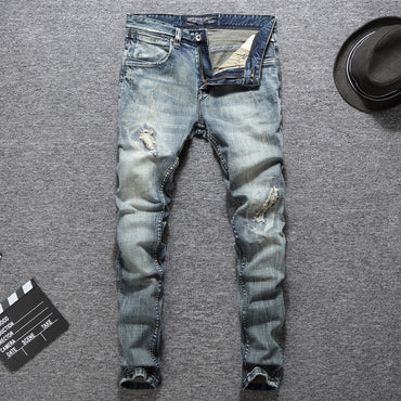 Designer Slim Fit Ripped Jeans