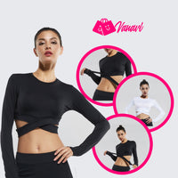 Sexy Exposed navel Yoga T-shirts