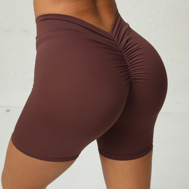 Diepe V-vormige Yoga Shorts