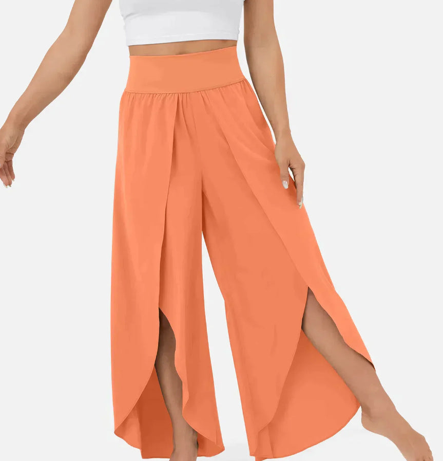 High Waist Wide Leg Trousers