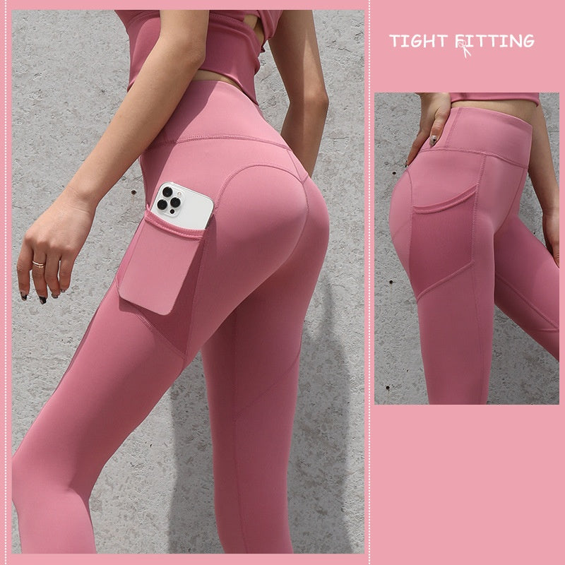 High Waist Pants Women Fitness