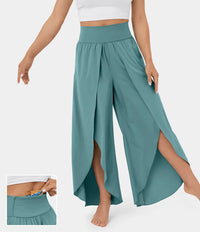 High Waist Wide Leg Trousers