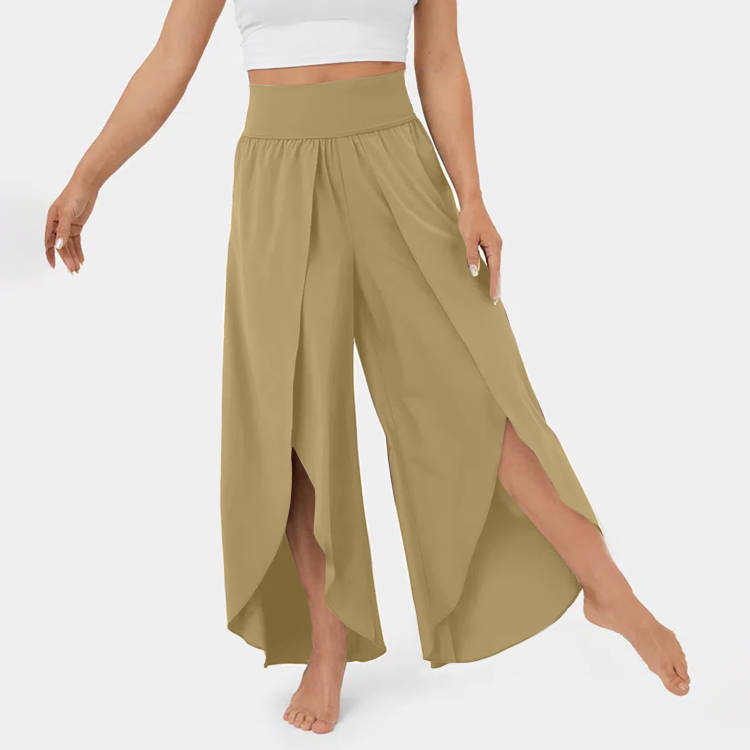 High Waist Wide Leg Trousers