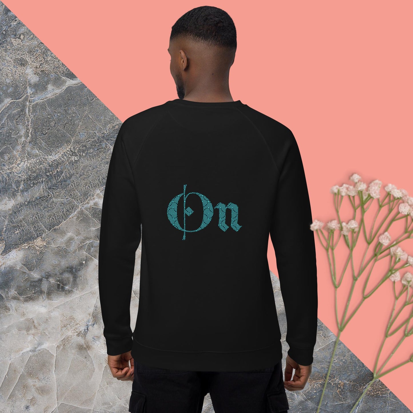 Unisex organic raglan sweatshirt